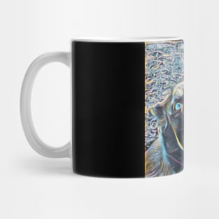 Cute rainbow colored dog Mug